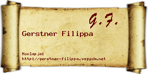 Gerstner Filippa névjegykártya